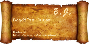 Bogáts Jutas névjegykártya